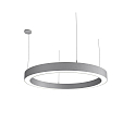 LED Pendelleuchte LAUTARO 1200/100 DOWN OPAL P4, 78W, IP20, DALI dimmbar, 2700K, hellgrau