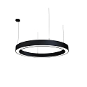 LED Pendelleuchte LAUTARO 1200/100 DOWN PRISMA P4, 78W, IP20, DALI dimmbar, 4000K, schwarz