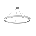 LED Pendelleuchte LAUTARO 1500/60 DOWN OPAL M5, 99W, IP20, DALI dimmbar, 3000K, wei�