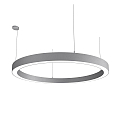 LED Pendelleuchte LAUTARO 1500/100 DOWN PRISMA P5, 99W, IP20, DALI dimmbar, 3000K, hellgrau