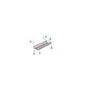 Deko-Light U-Profil AU-01-10, 10-11,3 mm LED Stripes, flach, 1m, silber eloxiert