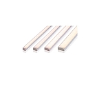  AU-01-12, flat U-profile for 12 - 13,3 mm LED stripes, 200cm, matt brushed black