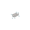 Deko-Light U-Profil AU-02-15, 15-16,3 mm LED Stripes, hoch, 1m, silber eloxiert