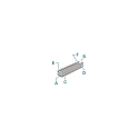 Deko-Light U-Profil AU-02-05, 5-5,7 mm LED Stripes, hoch, 1m, silber eloxiert