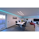  Reprofil rabbet-profile, U-high AU-10-12, aluminum, lacquered, 200cm, white