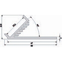 Deko-Light Winkel-Profil 45� AV-01-20 f�r 22 mm LED Stripes, eloxiert, 2000 mm