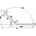 Deko-Light Winkel-Profil 135� AV-02-20 f�r 22 mm LED Stripes, eloxiert, 2000 mm