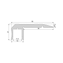 Deko-Light LED profile AL-02-10 stair STEP profile for 10-11,3mm LED stripes, aluminum anodized, 1000mm