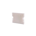 Endcaps P-AU-02-12, 18 mm, 2 items, white
