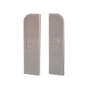  Accessories for LED profile P-AM-02-10 endcaps, 2 items, grey
