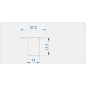 Endkappe C-P-ET-03-10 Set 2 Stk., wei�