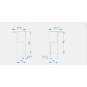 Endkappe C-P-EL-03-10 Set 2 Stk., wei�