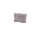 Endcaps H-AU-01-12, 18 mm, 2 items, grey