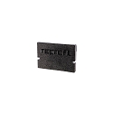 Endcaps H-AU-01-12, 18 mm, 2 items, black