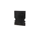 Endcaps H-AU-02-10, 16 mm, 2 items, black