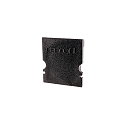 Endcaps H-AU-02-12, 18 mm, 2 items, black