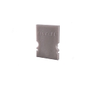 Endcaps H-AU-02-08, 14 mm, 2 items, grey