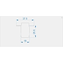Endkappe H-ET-03-10 Set 2 Stk., wei�