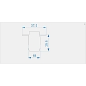 Endkappe H-ET-03-10 Set 2 Stk., grau