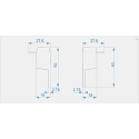 Endkappe H-EL-03-10 Set 2 Stk., wei�