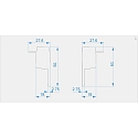 Endkappe H-EL-03-10 Set 2 Stk., grau