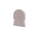 Endcaps R-AU-02-12, 18 mm, 2 items, white