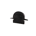 Endcaps R-ET-01-10, 25 mm, 2 items, black