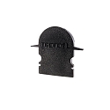 Endkappe R-ET-02-12, 2 St�ck, schwarz