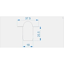 Endkappe R-ET-03-10 Set 2 Stk., wei�