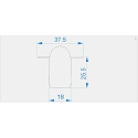 Endkappe R-ET-03-10 Set 2 Stk., grau