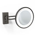 mirror with lighting BS 36 mirror with 3x magnification IP44, silver matt 