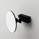 Decor Walther mirror with lighting VISION R mirror with 5x magnification IP44, black matt 