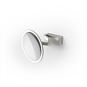 LED Wandkosmetikspiegel VISION R, 5-fache Vergr��erung, 12W, 3000-5000K, 588lm, CRI>95, IP44, edelstahl/matt