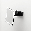 Decor Walther mirror with lighting VISION S mirror with 5x magnification IP44, black matt 