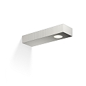 LED Wandleuchte FLAT 2 LED, 7W 3000K 370lm, IP44, Nickel satiniert