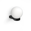 Wandleuchte CLUB LIGHT, IP44, E27, Schwarz matt