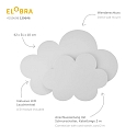 Elobra LED Wandleuchte W�LKCHEN LED WOLKENTR�UME, 3W, hellblau