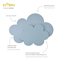 Elobra LED Wandleuchte W�LKCHEN LED WOLKENTR�UME, 3W, hellblau