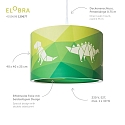 Elobra H�ngeleuchte DINOS 25/40, E27, gr�n