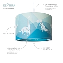 Elobra H�ngeleuchte DINOS 25/40, E27, gr�n
