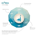 Elobra LED Deckenleuchte DINOS LED Platine + 20 LED, 11W, 3000K, blau