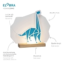 Elobra LED Table lamp DINOS, 3W, green