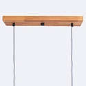 Elobra pendant luminaire CUBA 2 E14, oak natural