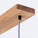 Elobra pendant luminaire CUBA 4 E14, oak natural