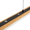 Elobra pendant luminaire PANAMA, black, oak natural dimmable