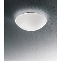 Fabas Luce Deckenleuchte PANDORA, IP44, � 30cm, E27, Metall / geblasenes Glas, wei�