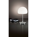 Fabas Luce Table lamp GAIA BIG, E14, 1x 40W, IP20, nickel satin