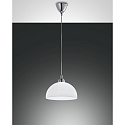 Pendelleuchte NICE, E27, � 26cm, chrom, wei�