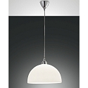 Pendelleuchte NICE, E27, � 36cm, chrom, wei�