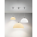 Fabas Luce Pendelleuchte NICE, E27, � 36cm, chrom, wei�